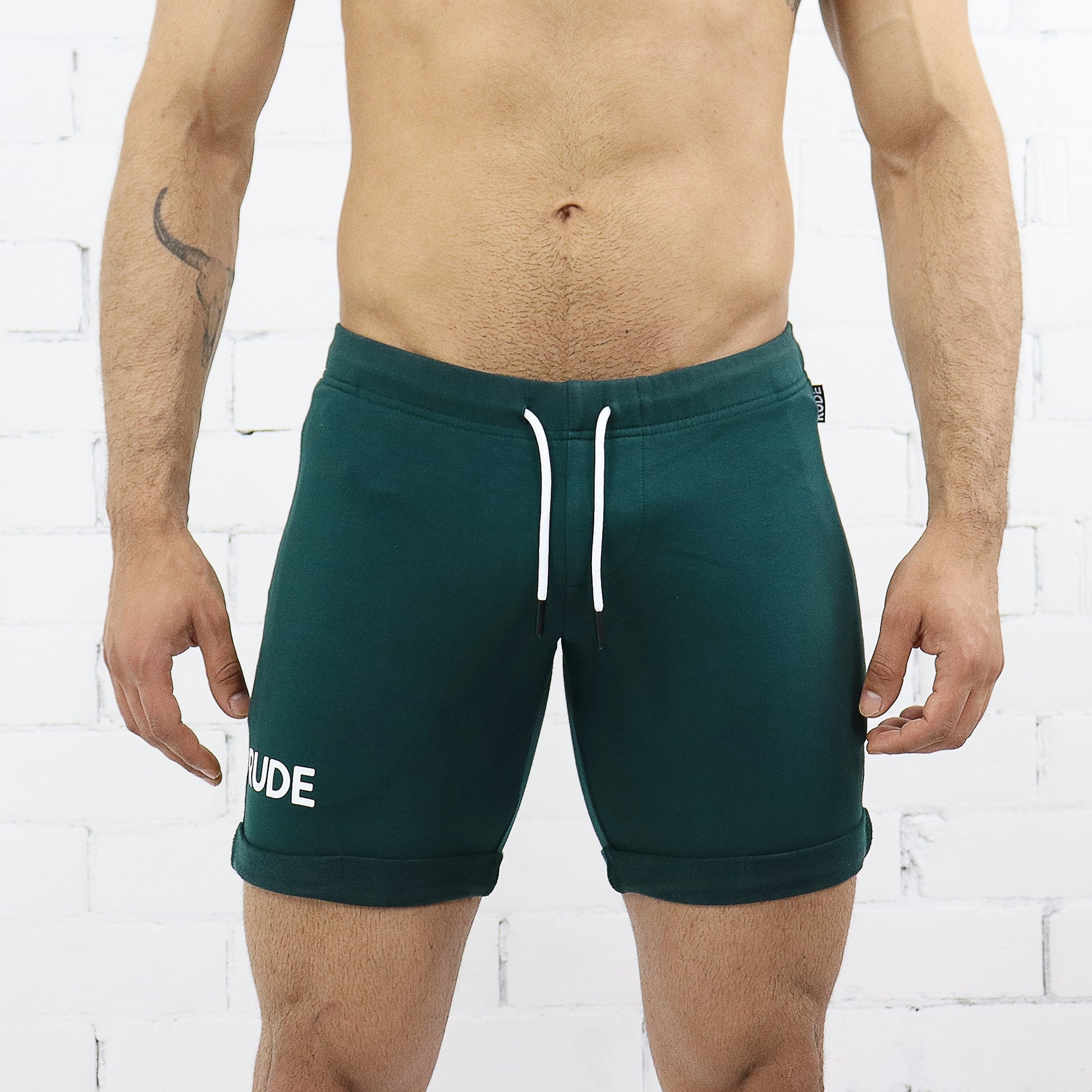 Rude Shortie Shorts - Deep Green