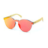 Bamboo Reflective Sunglasses - Orange