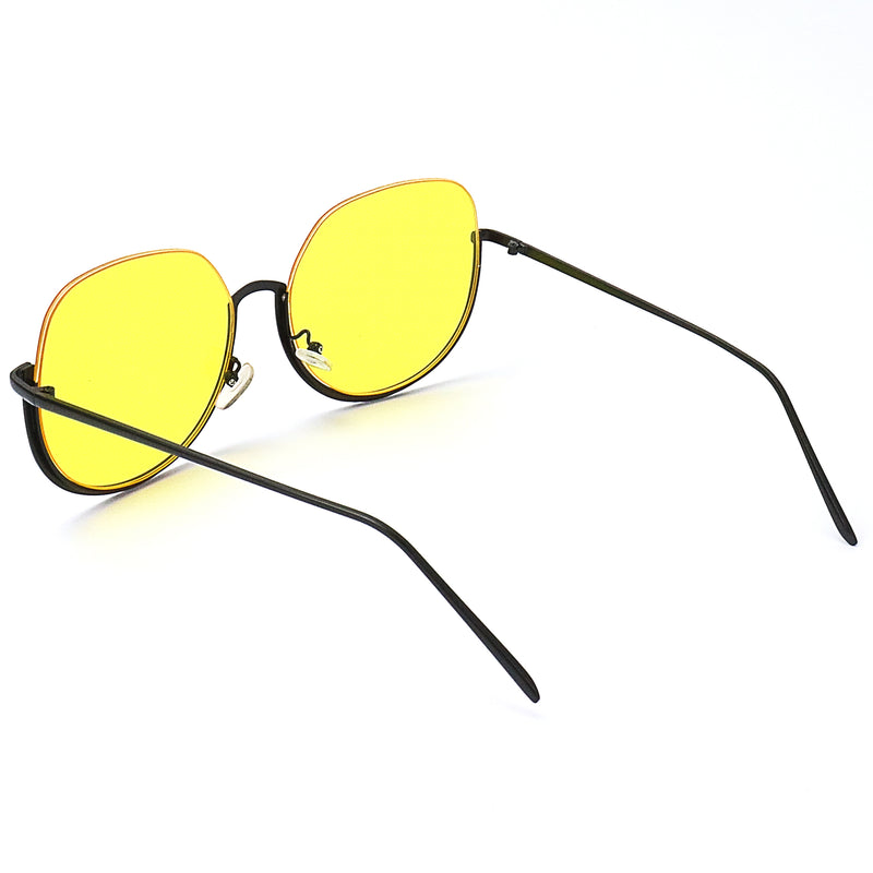 Oversized Realness Sunglasses - Yellow
