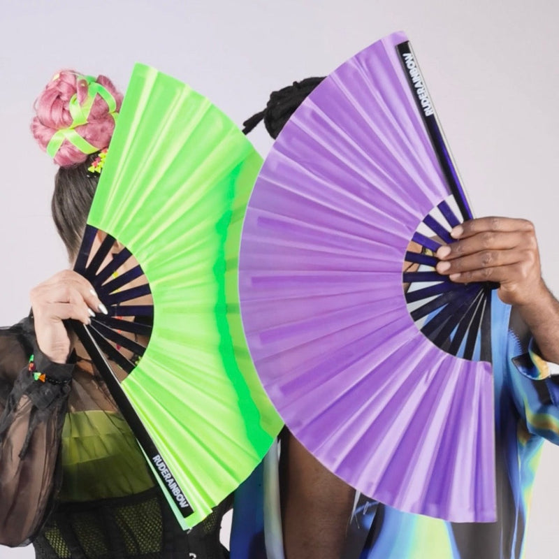 Green UV Party Fan