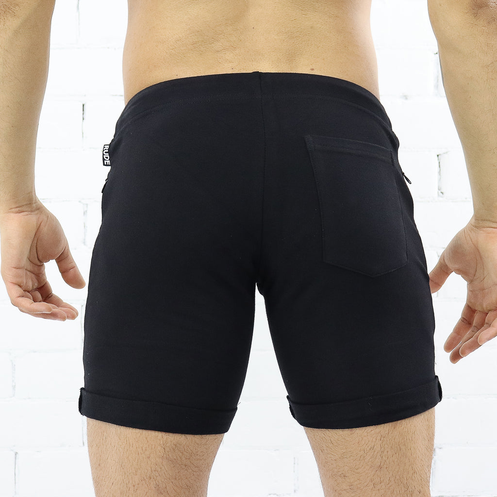 Rude Shortie Shorts - Black
