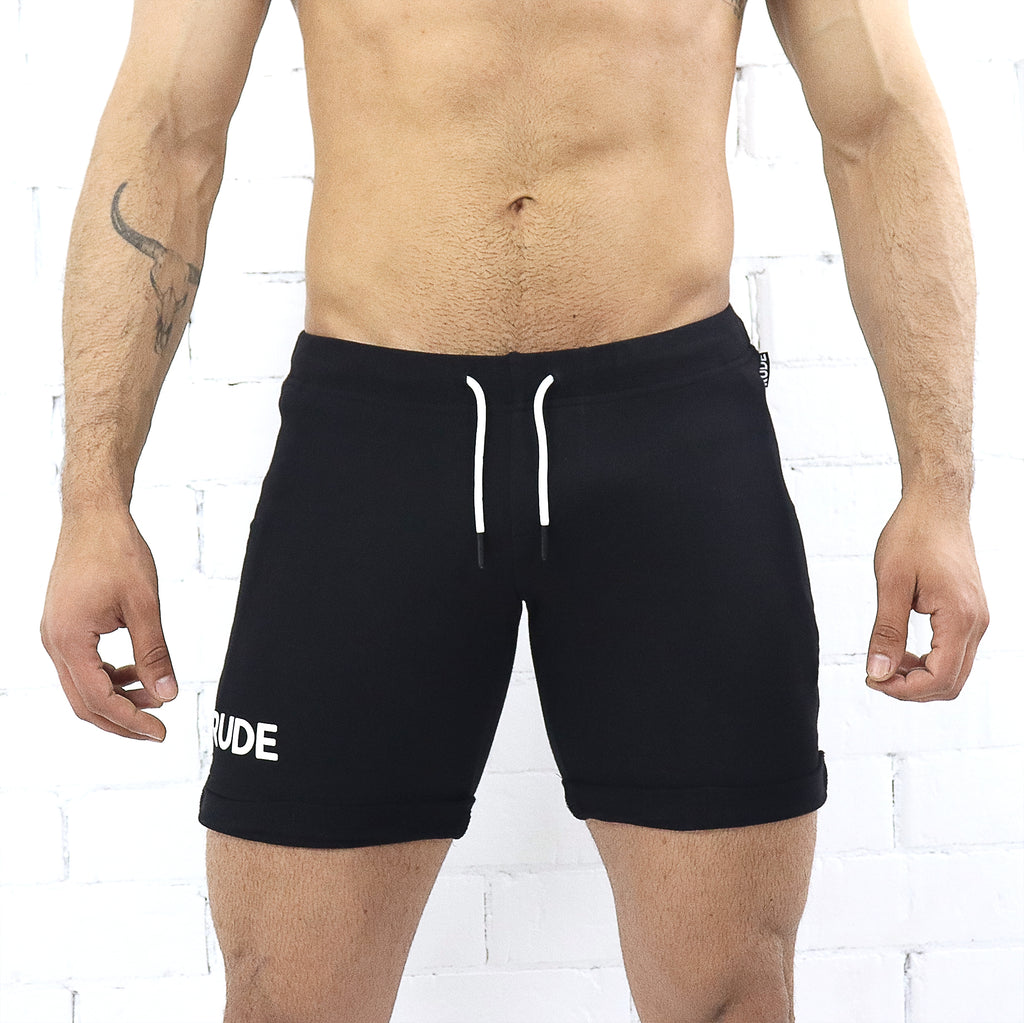 Rude Shortie Shorts - Black
