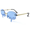 Dazzling Drip Sunglasses - Blue