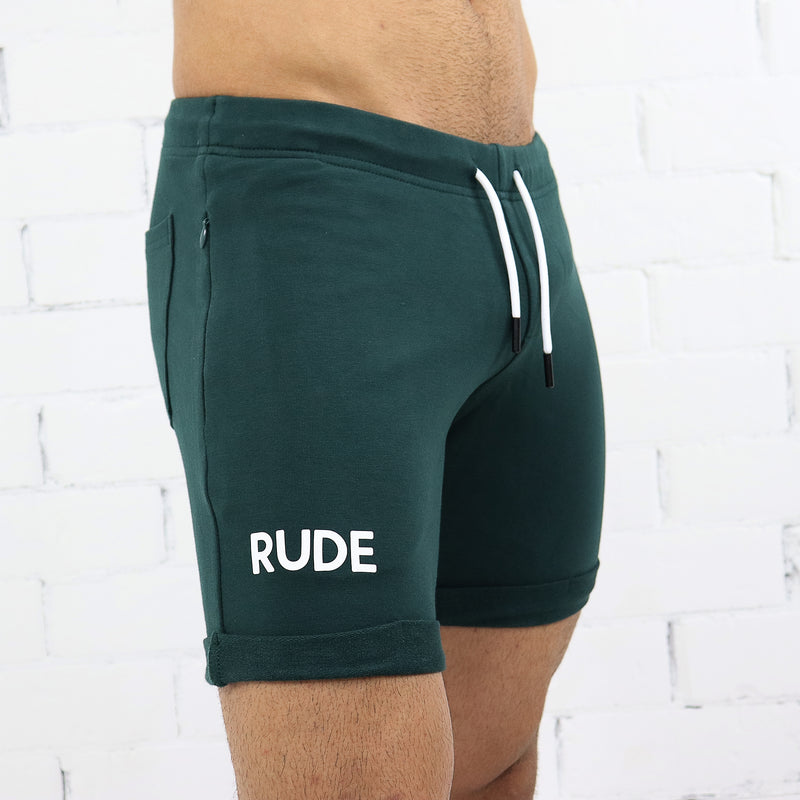 Rude Shortie Shorts - Deep Green