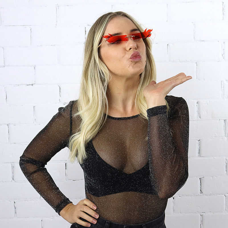 Fire Sunglasses - Red