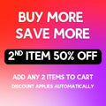 2ND ITEM 50% OFF