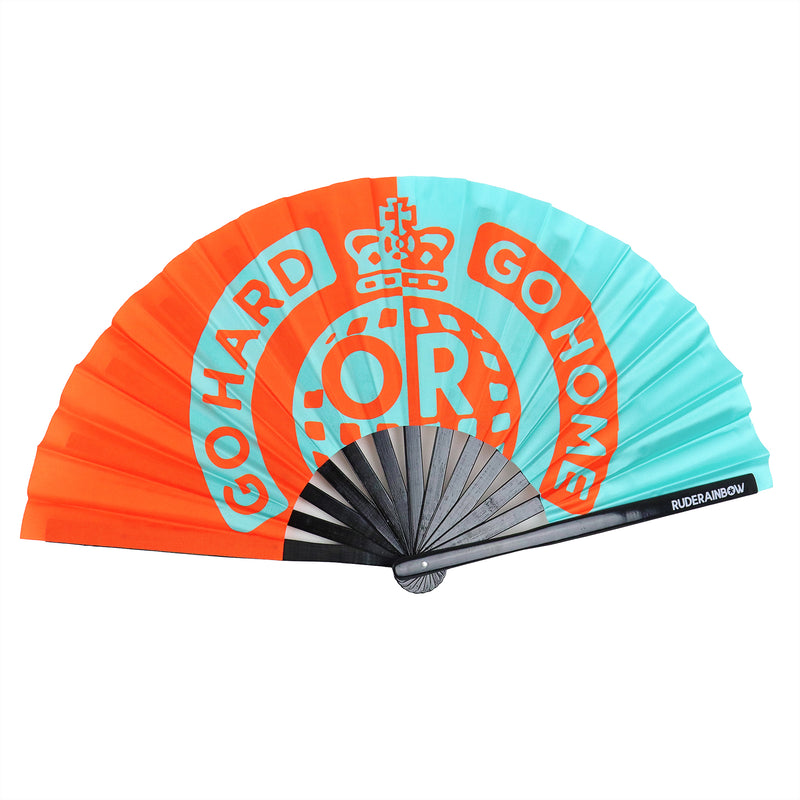 Go Hard or Go Home UV Party Fan