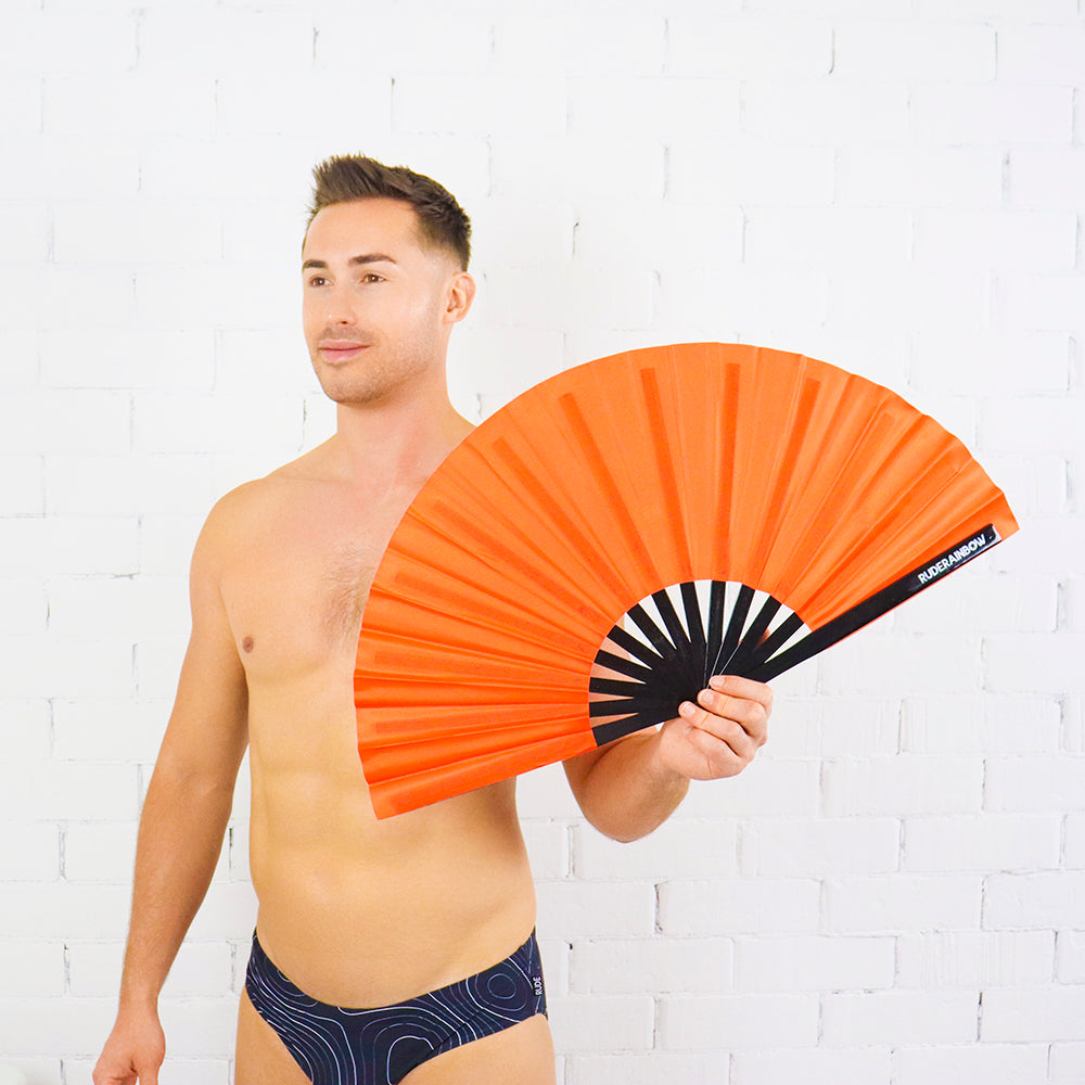 Red Party Fan