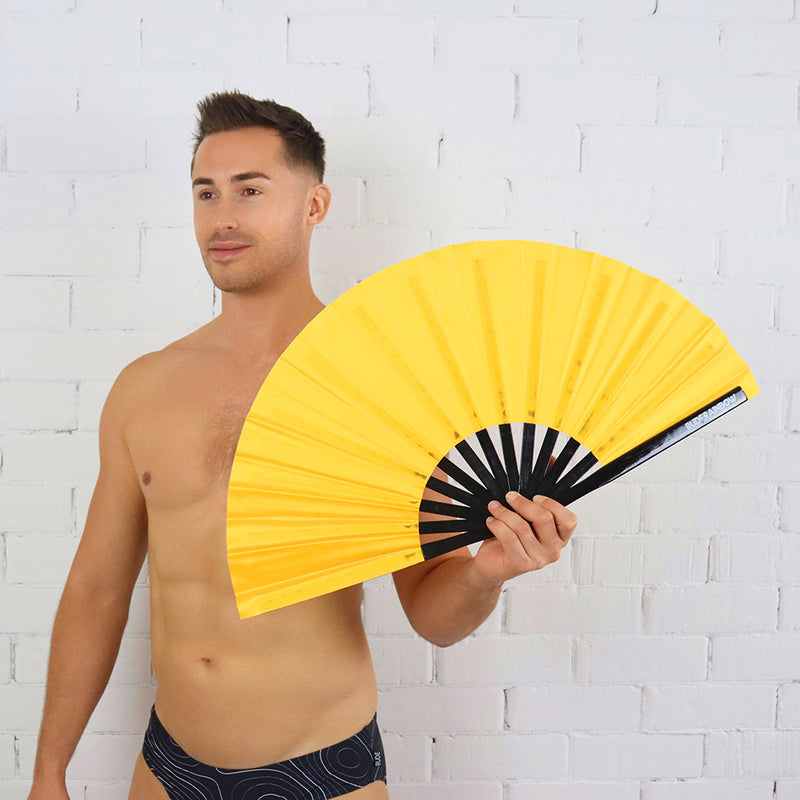 Orange UV Party Fan