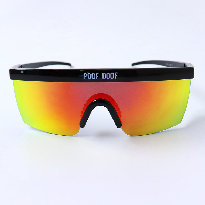 Poof Doof Festival Visor Sunglasses - Black