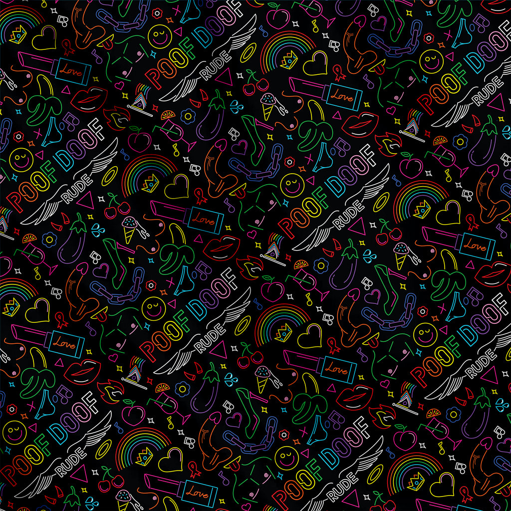 Poof Doof Bandana - Black