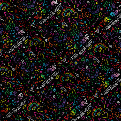Poof Doof Bandana - Black