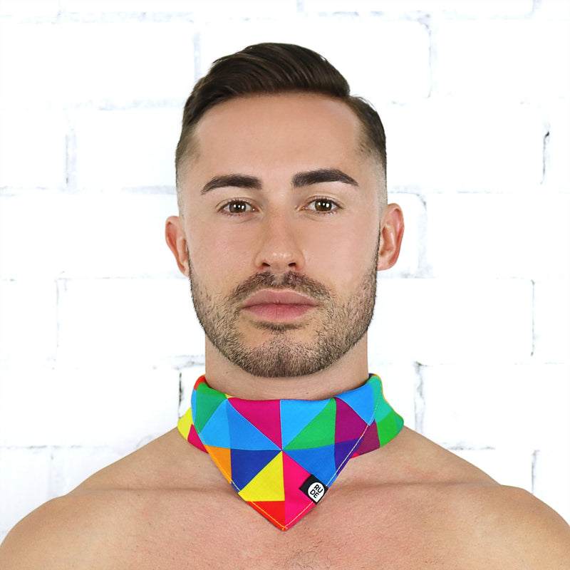 Rainbow Geometric Bandana