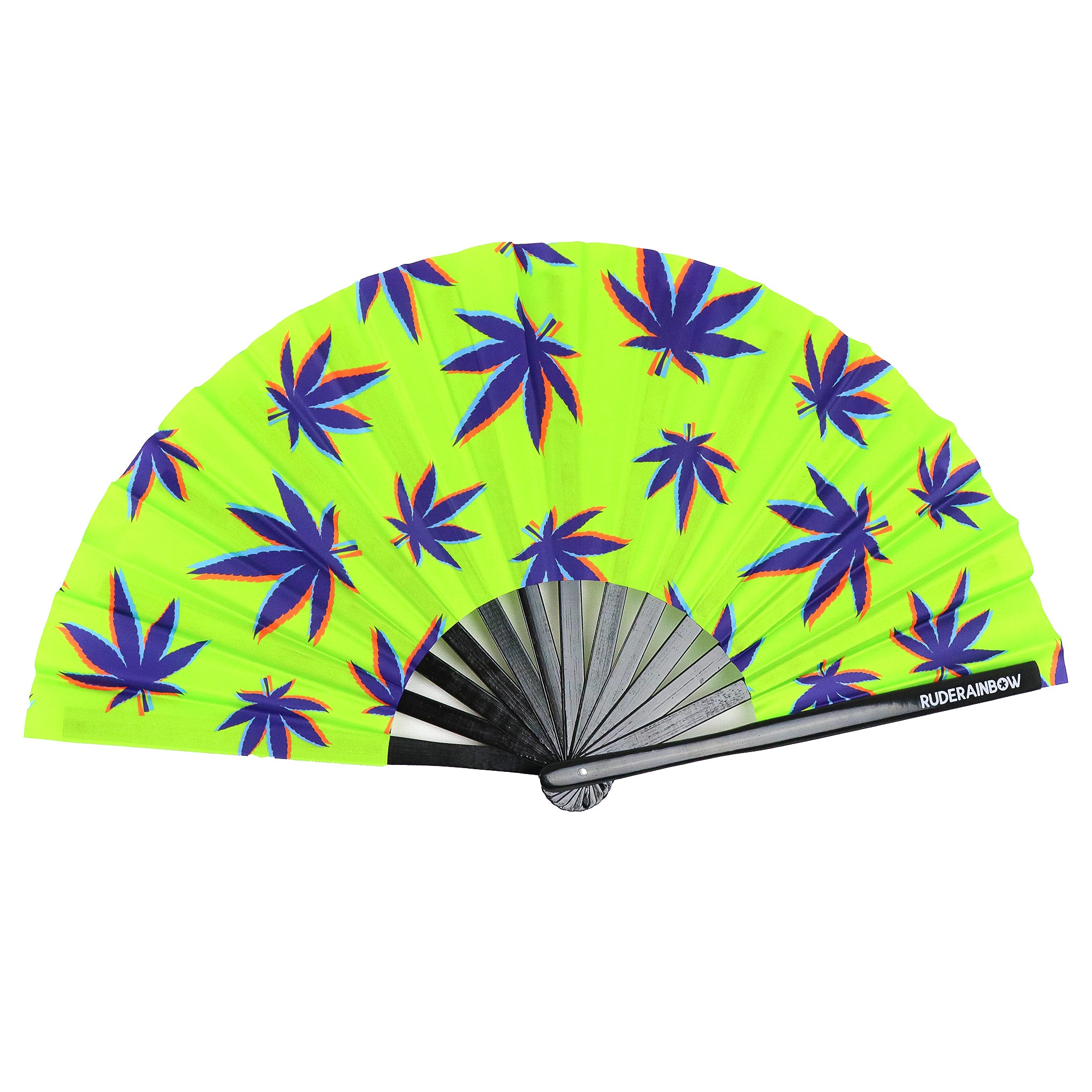 Printed Fans Rude Wacky Weed UV Party Fan – Rude Rainbow
