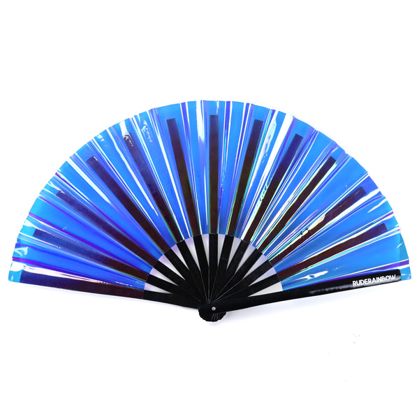 Blue PVC Party Fan