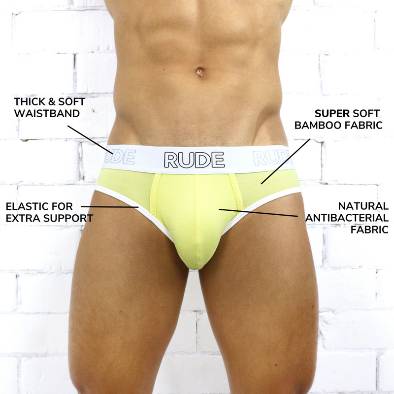 Rude Bamboo Brief - Yellow