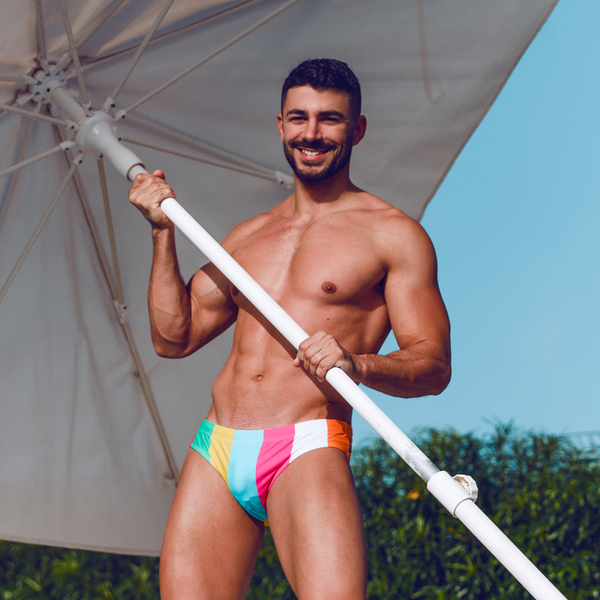 Candy Stripes Swim Brief