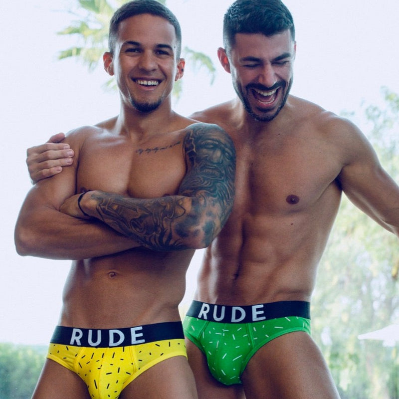 Rude Rogers Brief - Yellow – Rude Rainbow