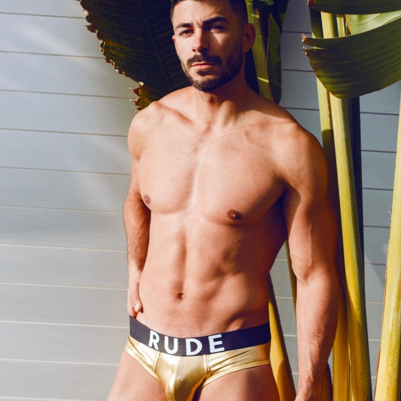 GoGo Metallic Brief - Gold