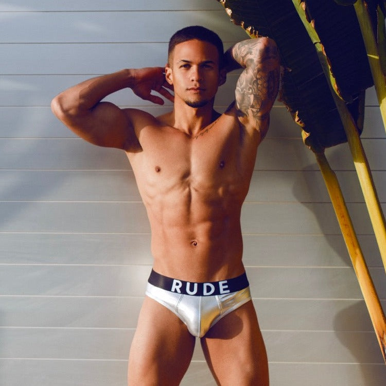 GoGo Metallic Brief - Silver