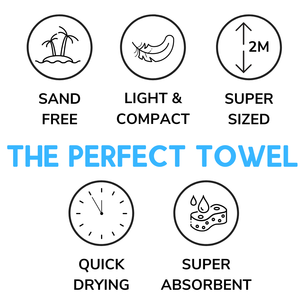 Sand Free Beach Towel - Chevron