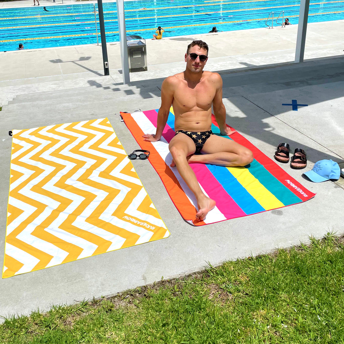 Sand Free Beach Towel - Chevron