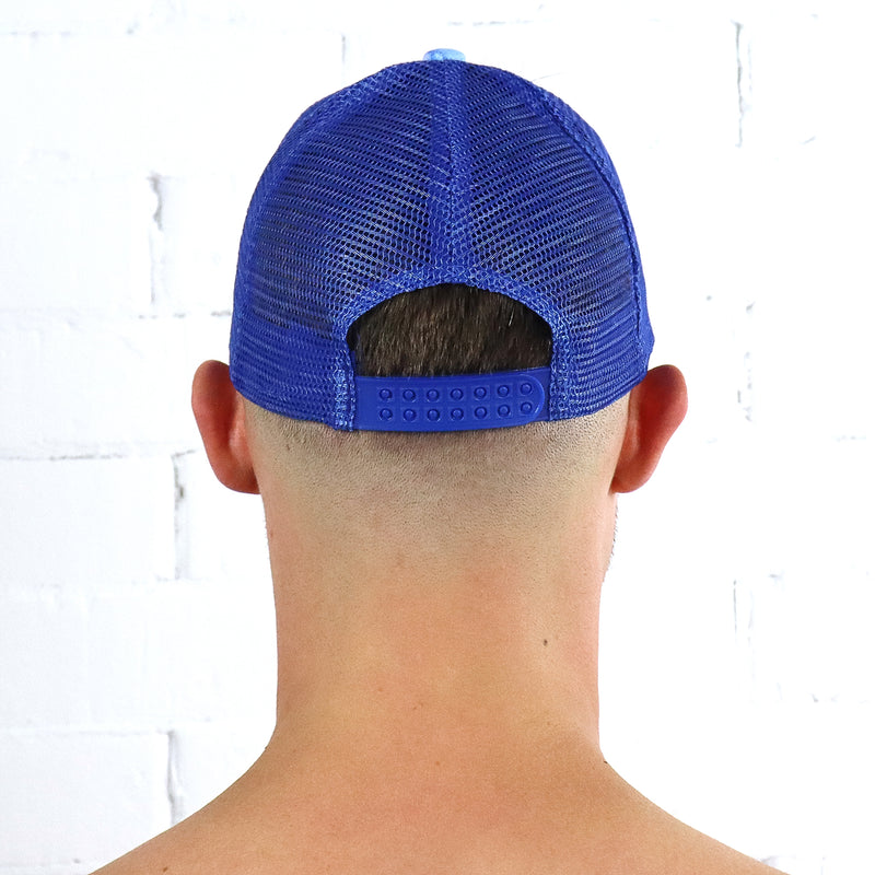 Blue Tie Dye Mesh Cap