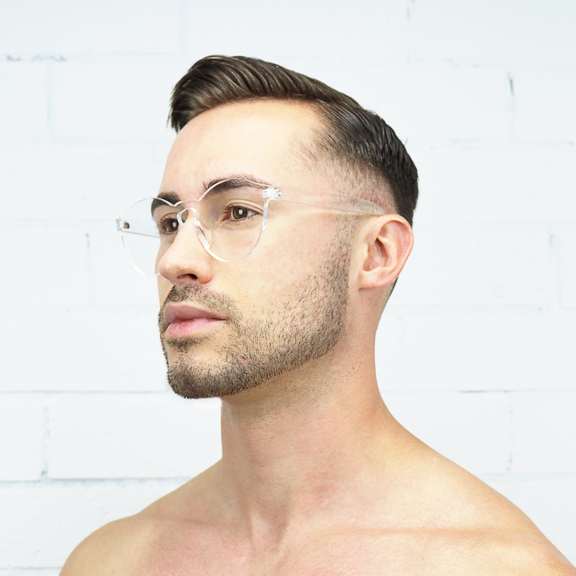 Clear Jelly Sunglasses - Rude Rainbow Gay Party Summer