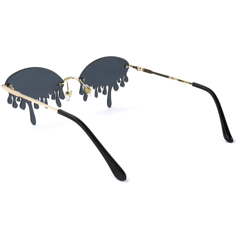 Dazzling Drip Sunglasses - Black