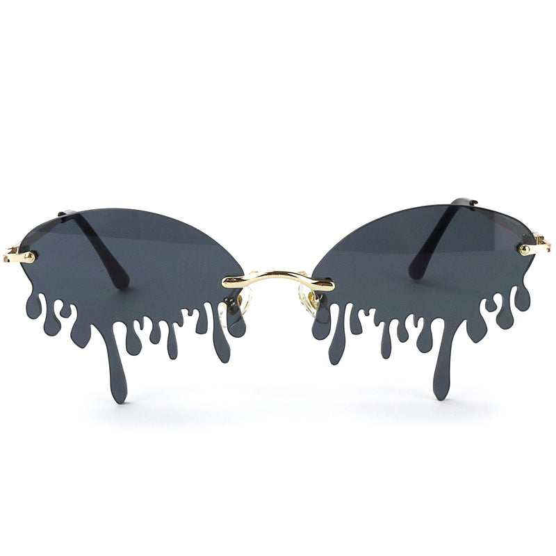 Dazzling Drip Sunglasses - Black
