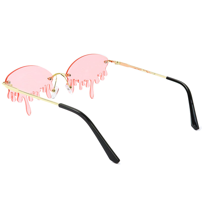 Dazzling Drip Sunglasses - Pink