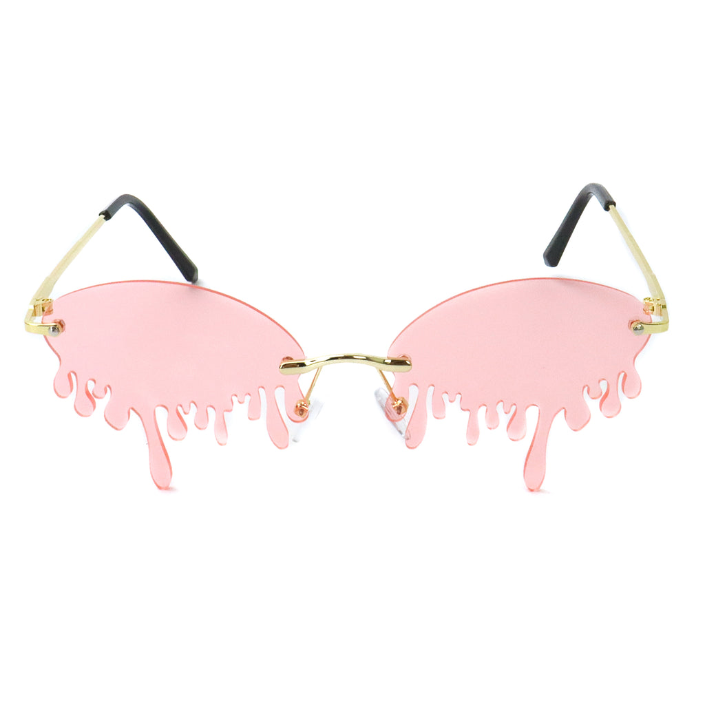 Dazzling Drip Sunglasses - Pink