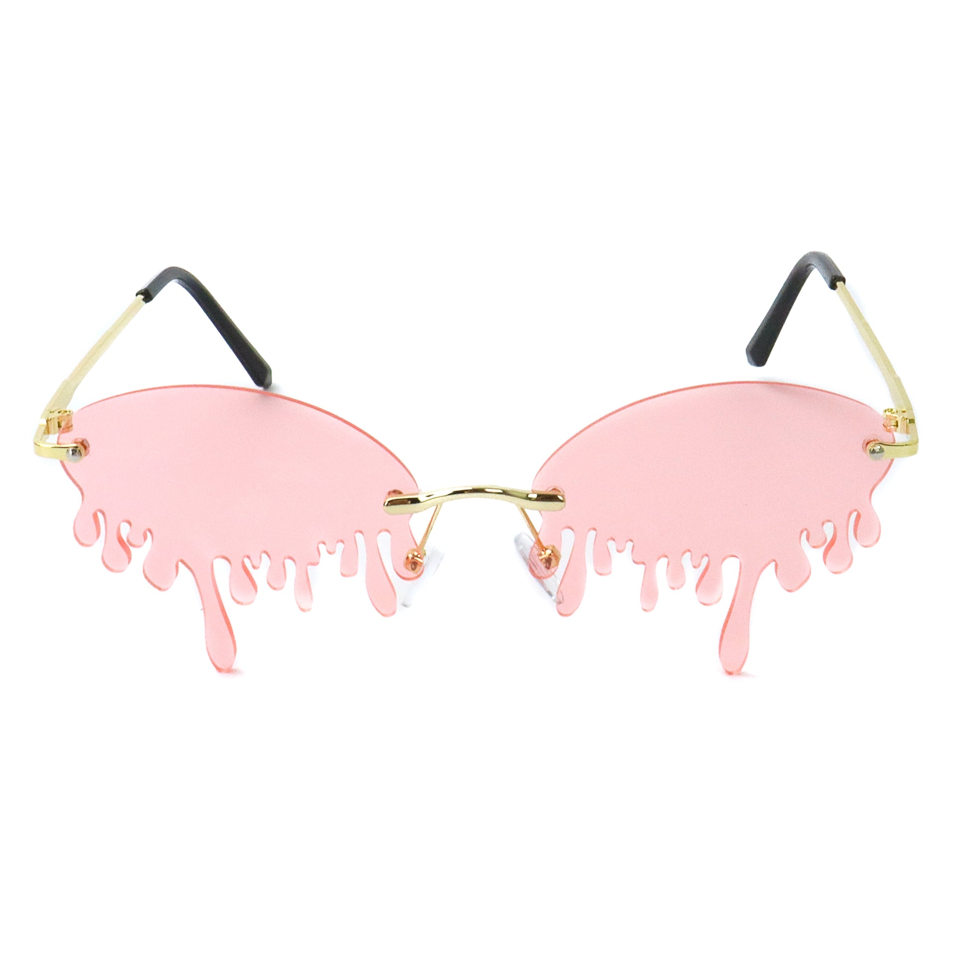 Dazzling Drip Sunglasses - Pink