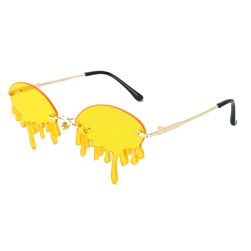 Dazzling Drip Sunglasses - Yellow