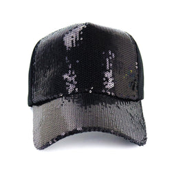 Disco Fever Black Sequin Cap