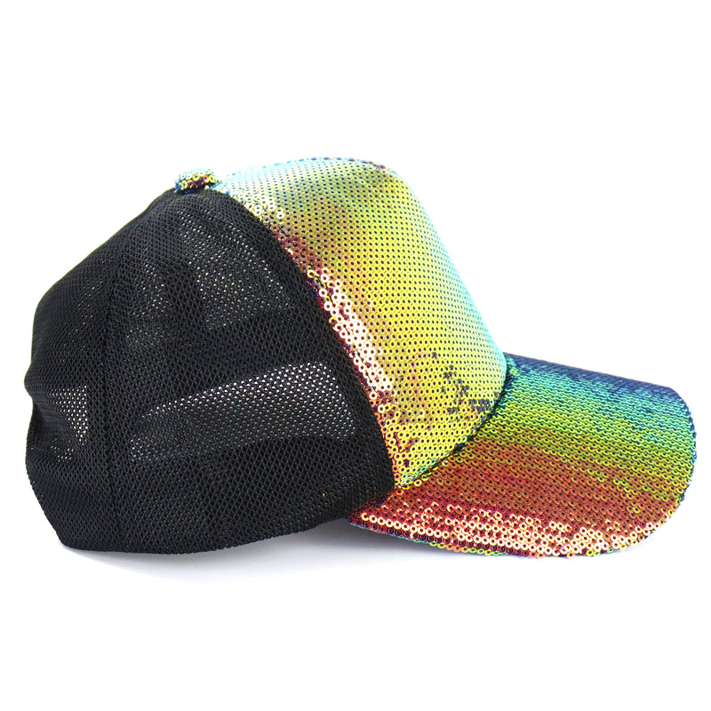 Disco Fever Gold Sequin Cap