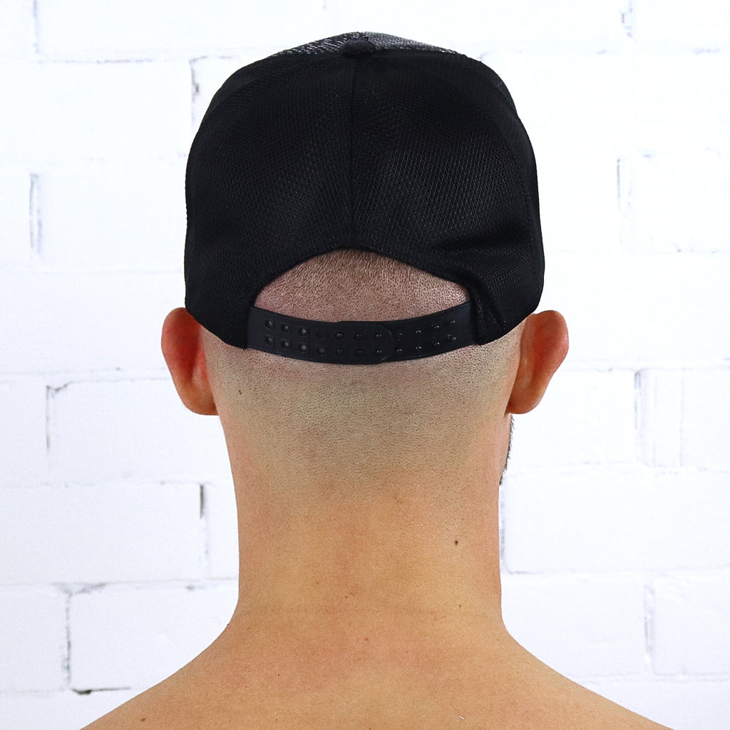 Disco Fever Black Rainbow Sequin Cap