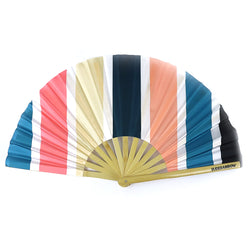 Earthy Stripes UV Party Fan