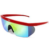 Festival Visor Sunglasses - Red