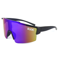 Reflective Sunglasses - Black/Blue