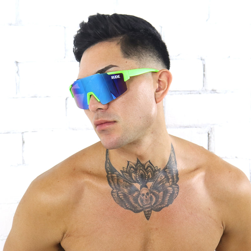 Reflective Sunglasses - Green