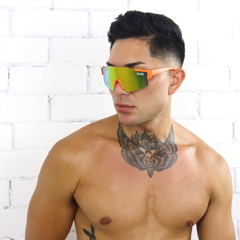 Reflective Sunglasses - Orange