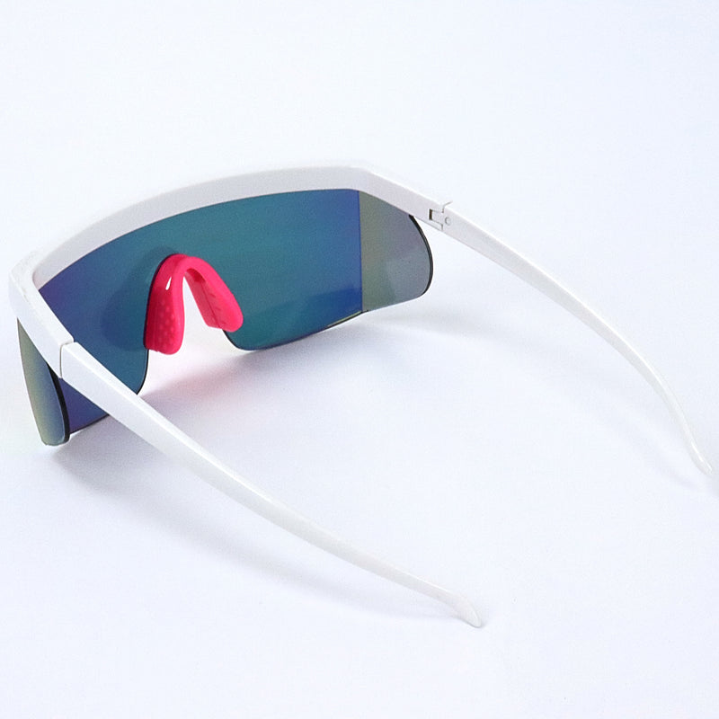 Festival Visor Sunglasses - White/Pink