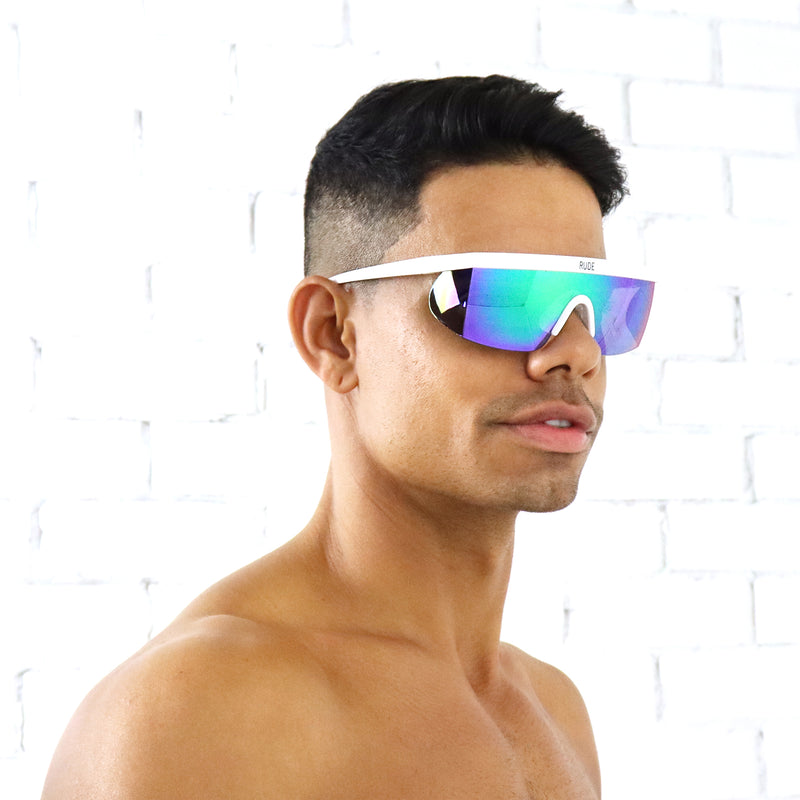 Festival Visor Sunglasses - White