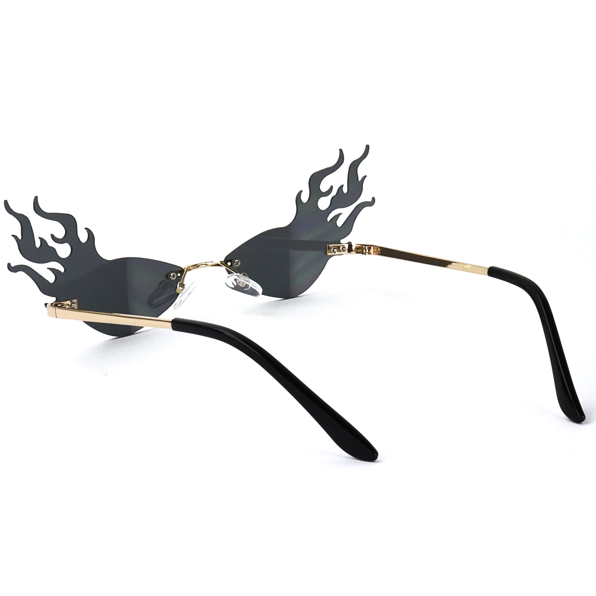 Fierce Flames Festival Sunglasses - Black