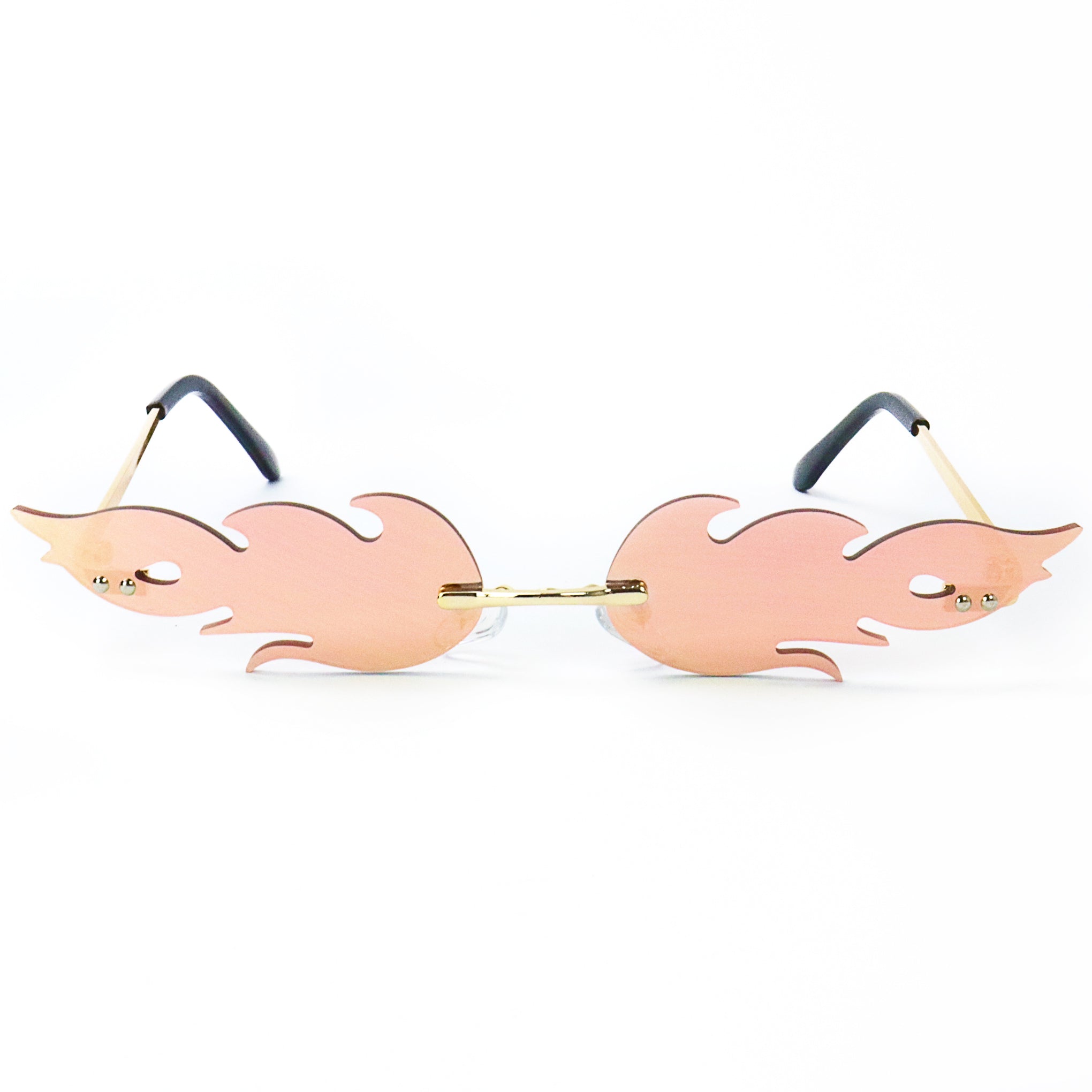 Frameless Flames Sunglasses - Pink