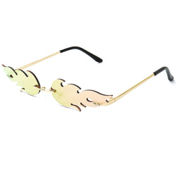 Frameless Flames Sunglasses - Pink