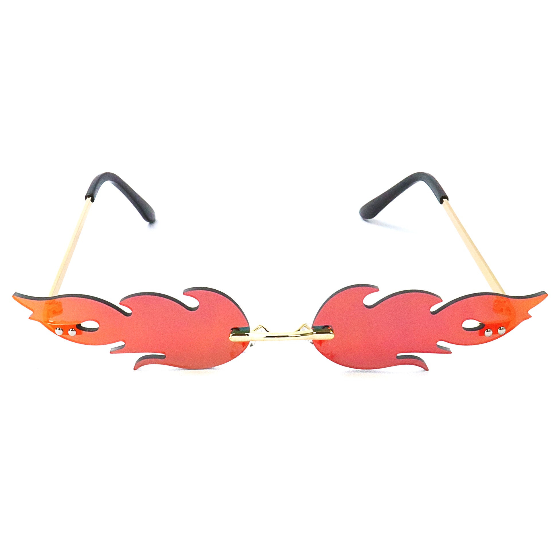 Frameless Flames Sunglasses - Orange