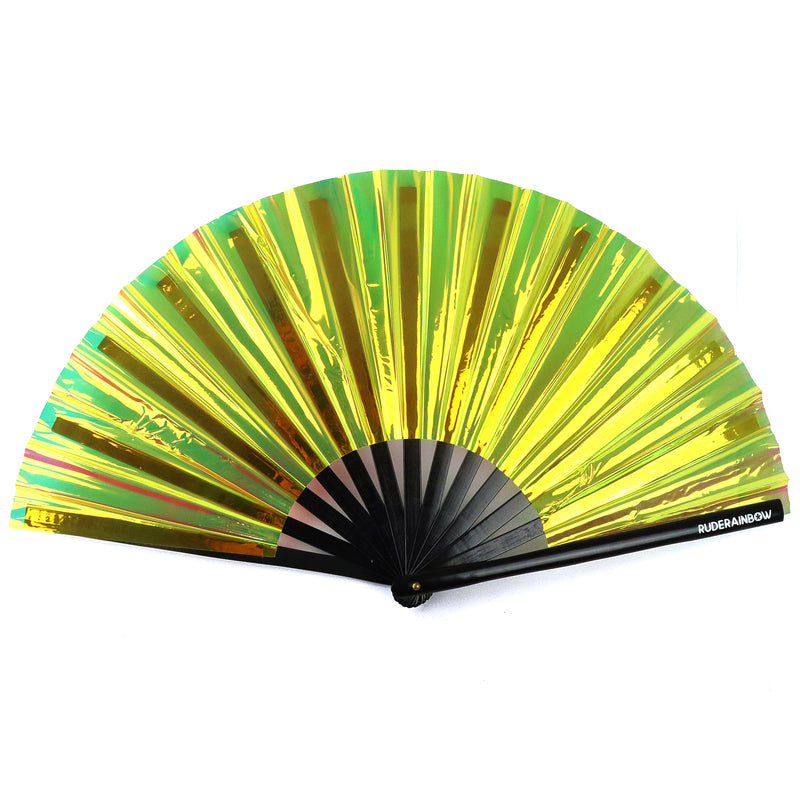 Gold PVC Party Fan