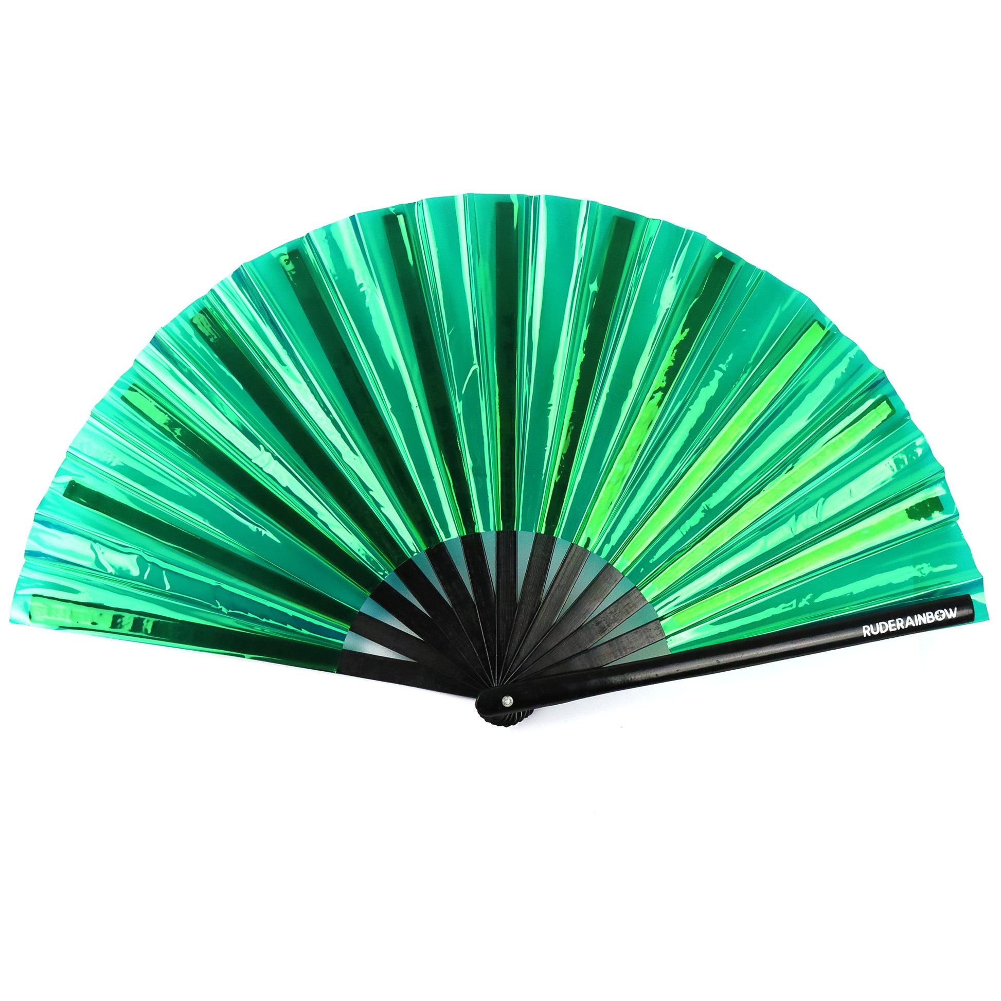 Green PVC Party Fan